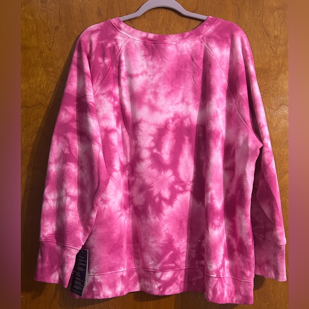 Champion Pink Tie-Dye Sweatshirt NWT. - Picture 2 of 5